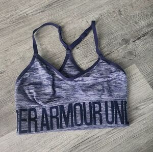 Under Armour Heathered Navy Sports Bra